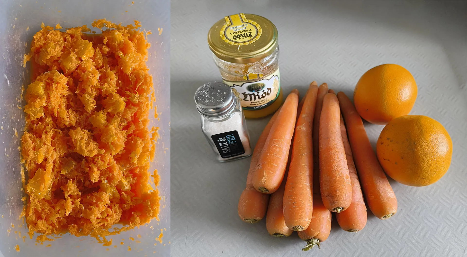 Surówka z marchewki i pomarańczy